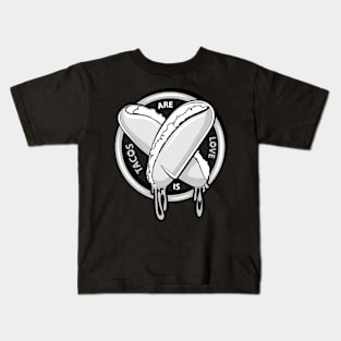 B&W Tacos Are Love Is Tacos Kids T-Shirt